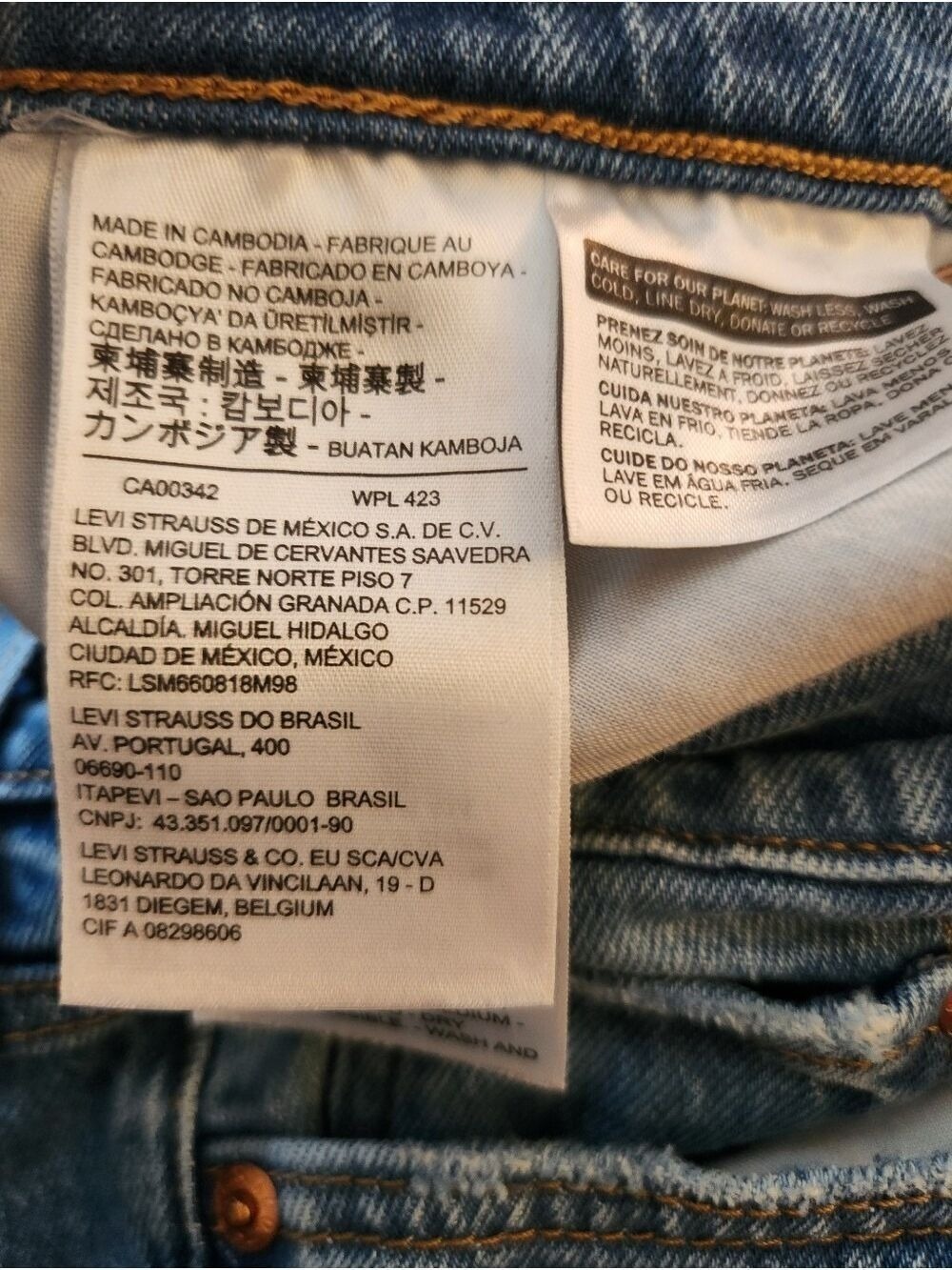 Levi's Jeans Wedgie Icon Fit Ankle Jeans - High Rise - Size 28 Premium Cotton - Picture 12 of 16